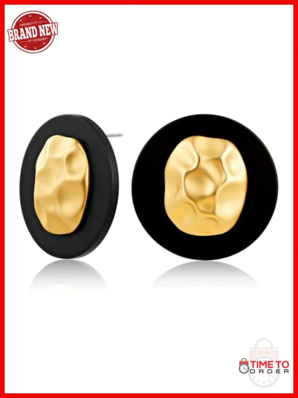 Hypoallergenic White Gold Plated Stud Earrings with 925 Silver Posts
